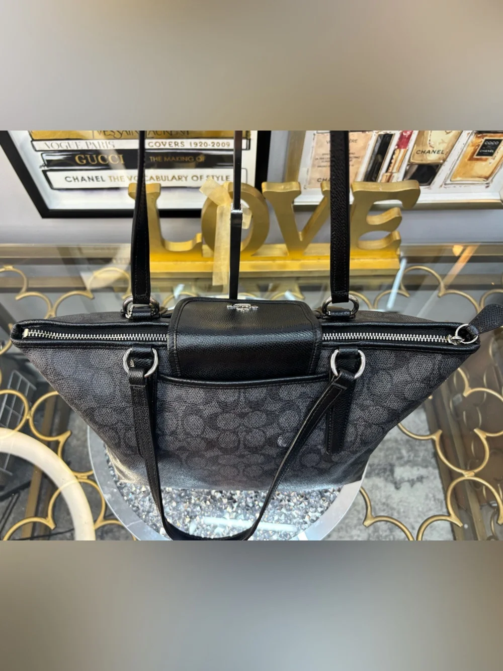 Coach 2014 Ward Signature Tote Bag EUC